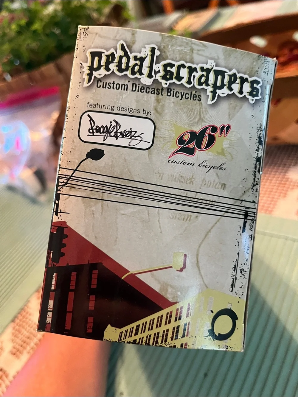 Pedal Scrapers 'Freshly Squeezed' Green Diecast Chopper Bike